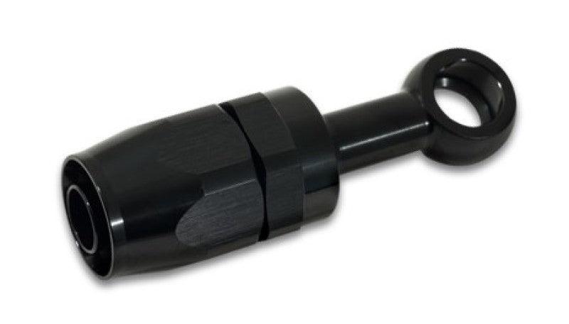 Vibrant -8AN Banjo Hose End Fitting for use with M12 or 7/16in Banjo Bolt - Aluminum Black - Corvette Realm