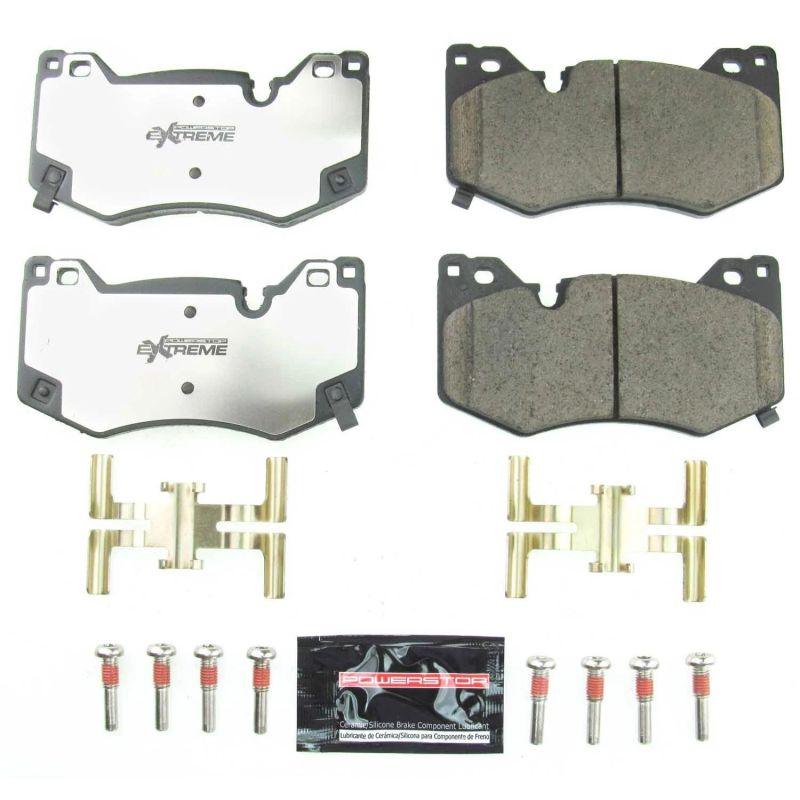 Power Stop 2020 Chevrolet Corvette Front Z26 Extreme Street Brake Pads w/Hardware - Corvette Realm