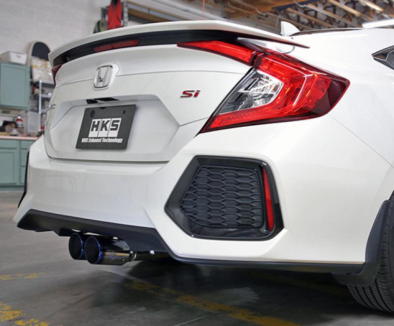 HKS 17+ Honda Civic Si Sedan (FC) Hi-Power Muffler Exhaust - Corvette Realm