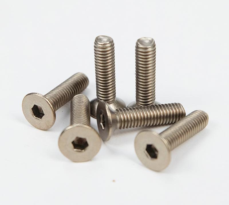 NRG Titanium Silver Steering Wheel Screw Kit Upgrade- Conical - Corvette Realm