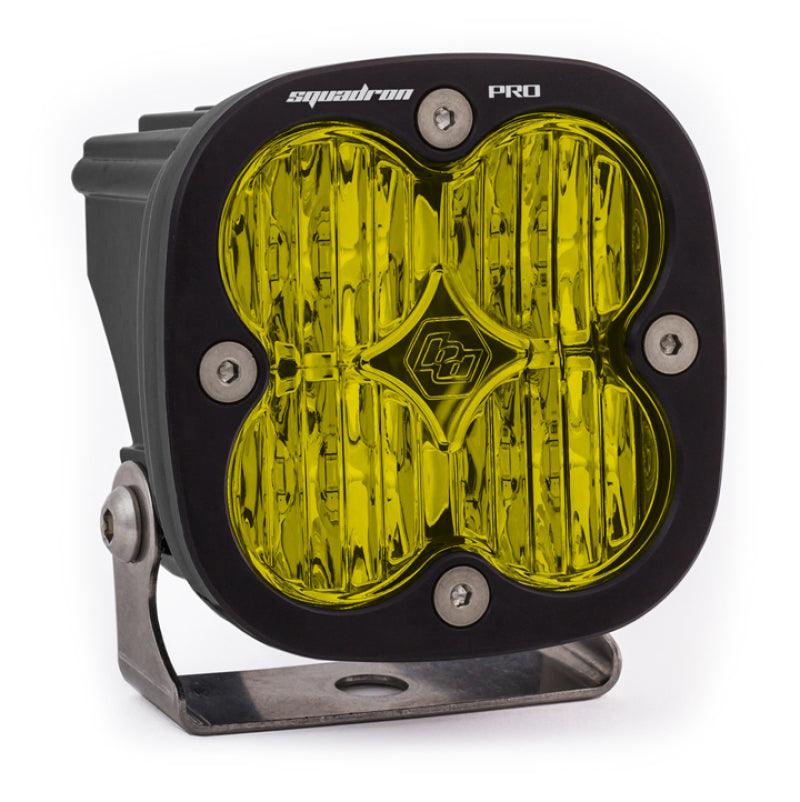 Baja Designs Squadron Pro Black Wide Cornering Pattern LED Light Pod - Amber - Corvette Realm