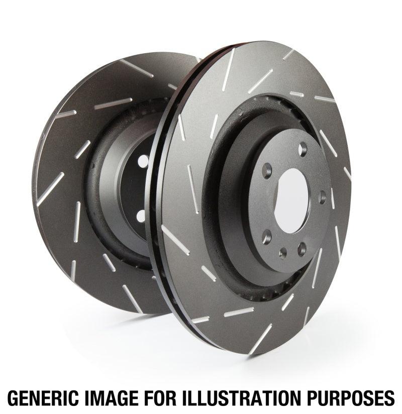 EBC 08-14 Cadillac CTS-V 6.2 Supercharged USR Slotted Front Rotors - Corvette Realm