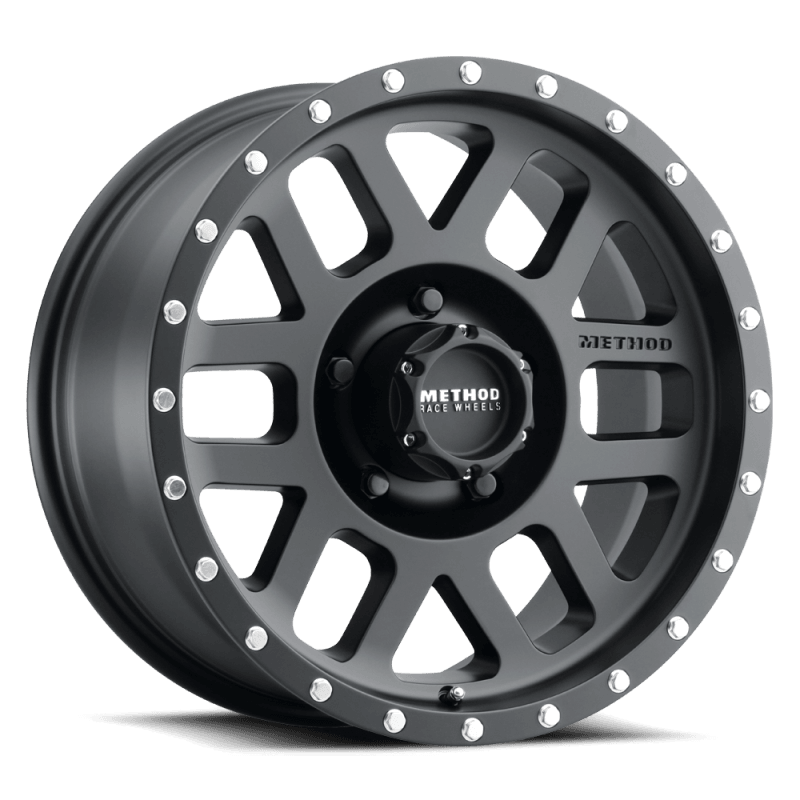 Method MR306 Mesh 17x8.5 0mm Offset 5x4.5 83mm CB Matte Black Wheel - Corvette Realm