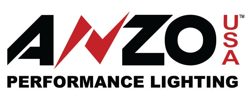 ANZO LED Headlights Universal 7in ROUND LED Universal Headlight Chrome (Pair) - Corvette Realm