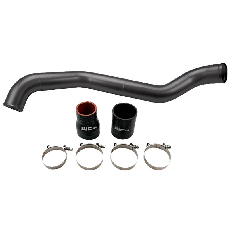 Wehrli 01-04 Chevrolet 6.6L LB7 Duramax Driver Side 3in Intercooler Pipe - Gloss Black - Corvette Realm