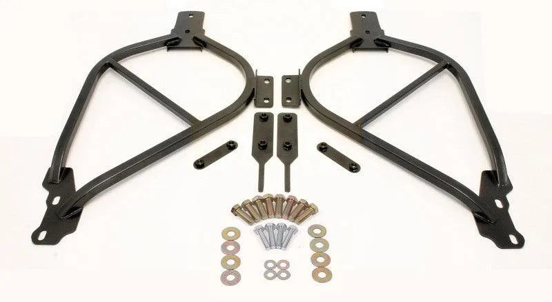 BMR 14-17 Chevy SS Bolt-On Subframe Connectors - Black Hammertone - Corvette Realm