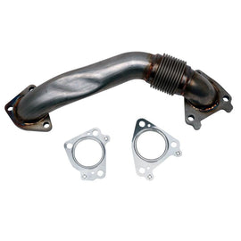 Wehrli 01-04 Chevrolet 6.6L Duramax LB7 2in Stainless Pass. Side Up Pipe w/Gaskets (Single Turbo) - Corvette Realm