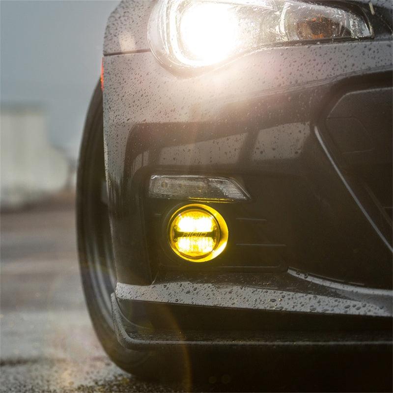 Rigid Industries 360-Series 4in LED SAE J583 Fog Light - Selective Yellow (Pair) - Corvette Realm