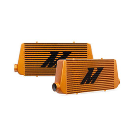 Mishimoto Universal Gold R Line Intercooler Overall Size: 31x12x4 Core Size: 24x12x4 Inlet / Outlet - Corvette Realm