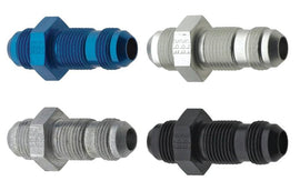 Fragola -3AN Straight Bulkhead - Black - Corvette Realm