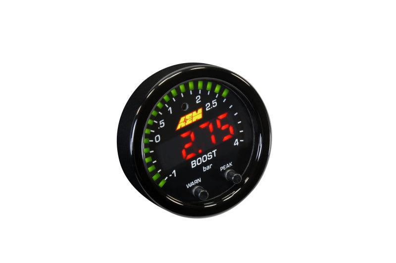 AEM X-Series Boost Pressure -30inHg 60psi Gauge Kit - Corvette Realm