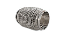 Load image into Gallery viewer, Vibrant SS Flex Coupling w/ Interlock Liner and Mesh Braid 3in Inlet/Outlet x 6in long - Corvette Realm