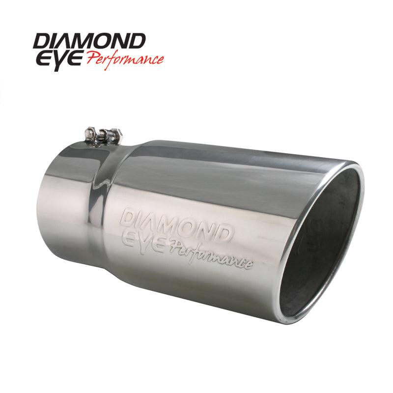 Diamond Eye TIP 4in-5inX12in BOLT-ON ROLLED ANGLE 15-DEGREE ANGLE CUT: EMBOSSED DIAMOND EYE - Corvette Realm