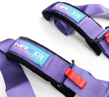 Load image into Gallery viewer, NRG SFI 16.1 5Pt 3 Inch Seat Belt Harness with Pads / Cam Lock - Purple - Corvette Realm