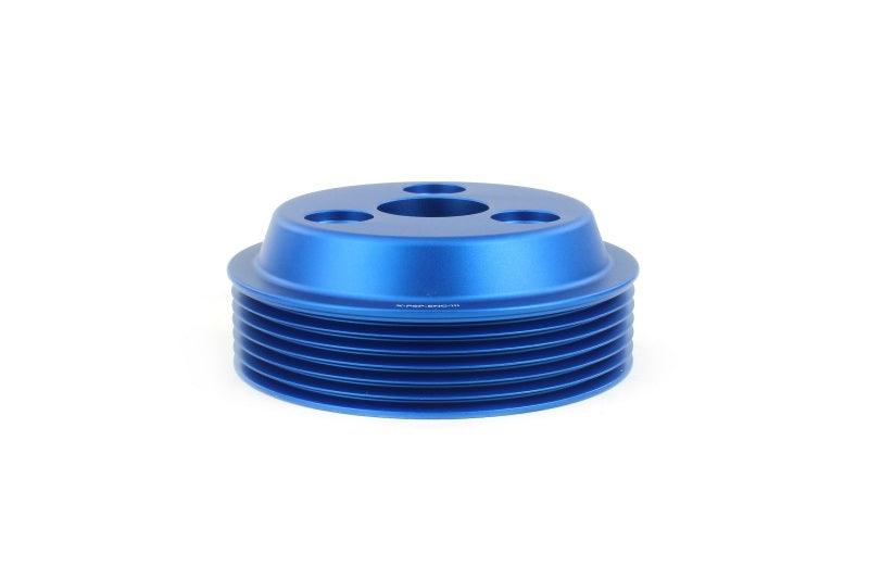 Perrin 15-22 Subaru WRX / 14-18 FXT / 18-21 Crosstrek Lightweight Water Pump Pulley - Blue - Corvette Realm