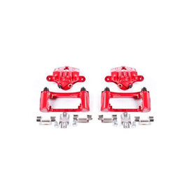 Power Stop 98-02 Chevrolet Camaro Rear Red Calipers w/Brackets - Pair - Corvette Realm