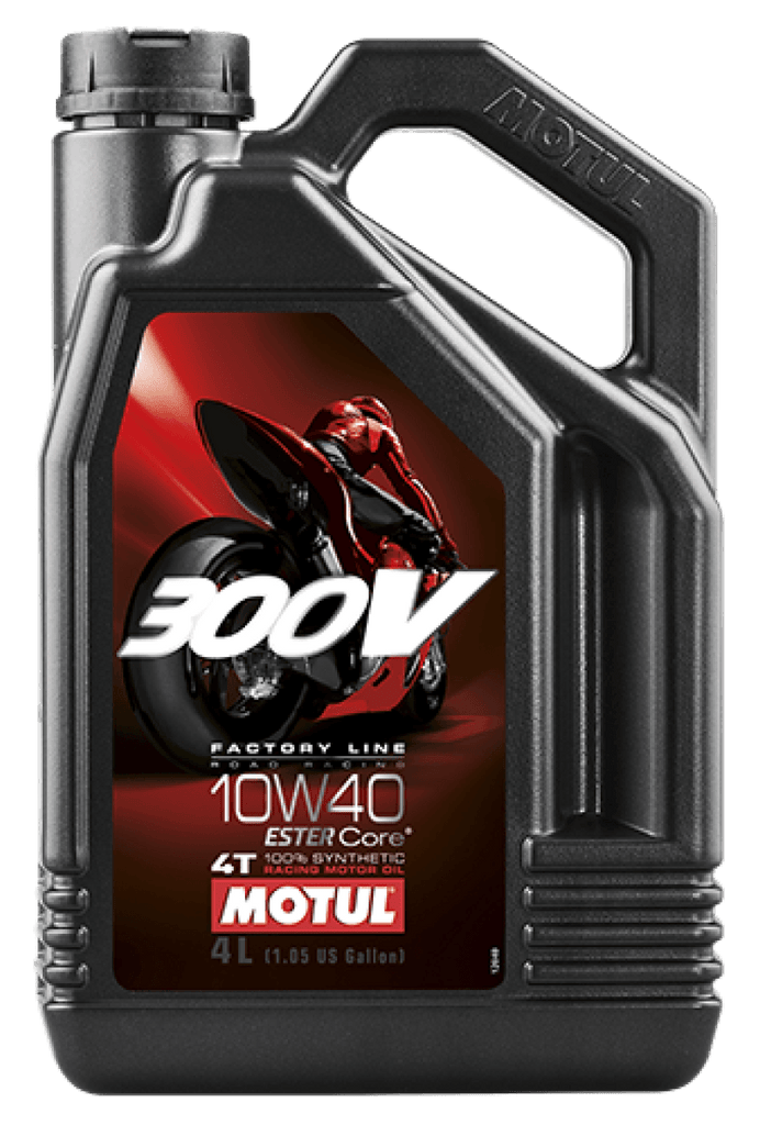 Motul 4L Synthetic-ester 300V Factory Line Road Racing 10W40 - Corvette Realm