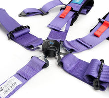 Load image into Gallery viewer, NRG SFI 16.1 5Pt 3 Inch Seat Belt Harness with Pads / Cam Lock - Purple - Corvette Realm