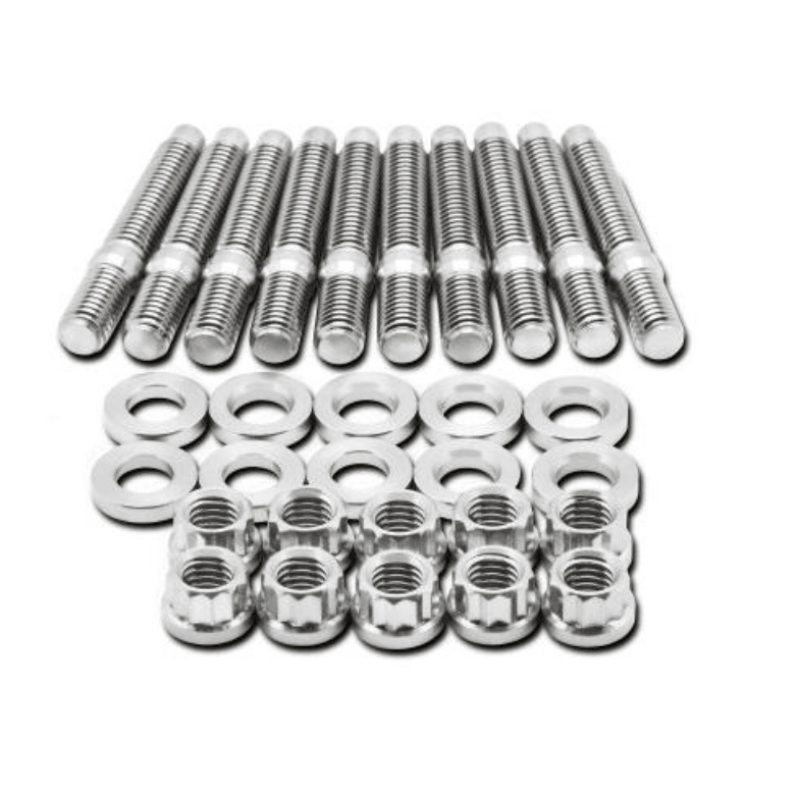 BLOX Racing SUS303 Stainless Steel Exhaust Manifold Stud Kit M8 x 1.25mm 45mm in Length - 9-piece - Corvette Realm