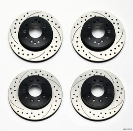 Wilwood Rotor Kit Front/Rear-Drilled 65-82 Corvette C2/C3 (1Pc Rotors) - Corvette Realm