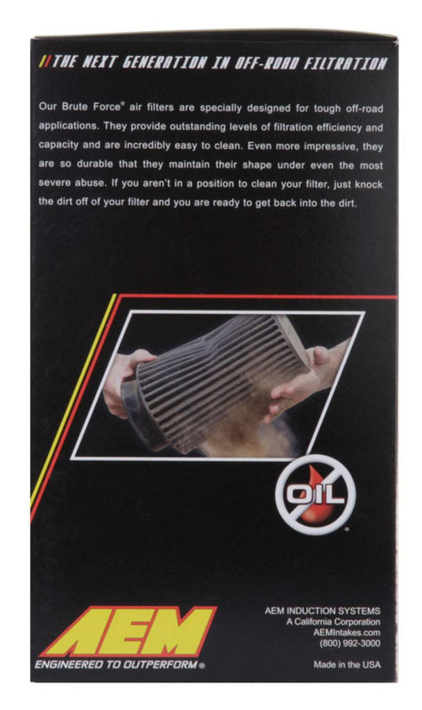 AEM 3.5 inch x 9 inch DryFlow Conical Air Filter - Corvette Realm