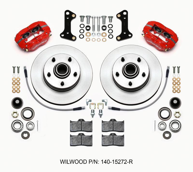 Wilwood Forged Dynalite-M Front Kit 11.00in 1 PC Rotor&Hub Red 67-69 Camaro 64-72 Nova Chevelle - Corvette Realm