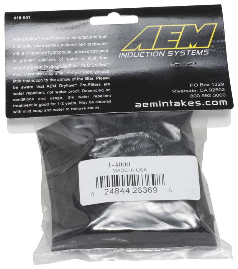 AEM Air Filter Wrap 6 inch Base 5 1/4 inch Top 5 inch Tall - Corvette Realm