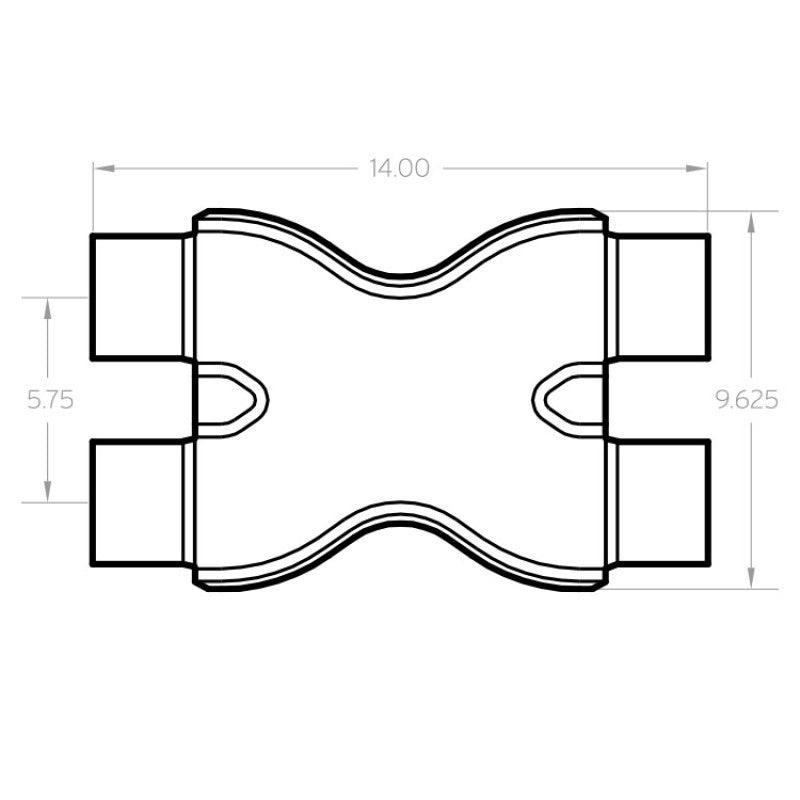 MagnaFlow Smooth Trans X 3/3 X 14 SS - Corvette Realm