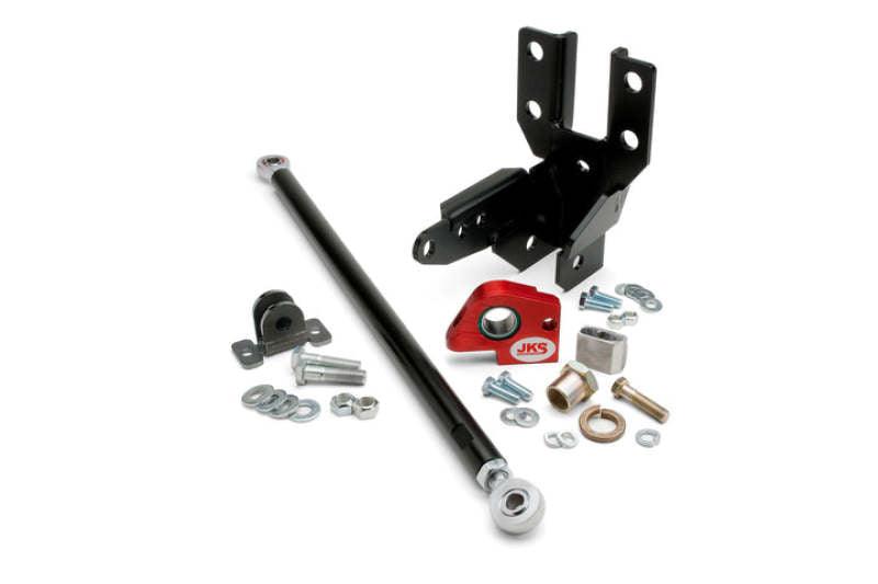 JKS Manufacturing 2007+ Jeep Wrangler JK Front Track Bar-Sector Shaft Reinforcement System - Corvette Realm