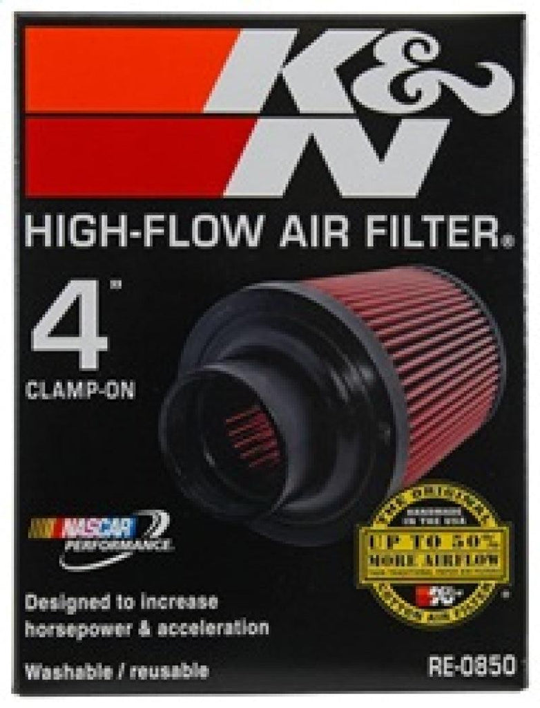 K&N Universal Air Filter (4in. Flange / 6in. Base OD / 4-5/8in. Top OD / 6in. Height) - Corvette Realm