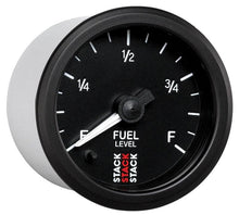 Load image into Gallery viewer, Autometer Stack Instruments 52mm 0-280 Ohm Programmable Pro Stepper Motor Fuel Level Gauge - Black - Corvette Realm