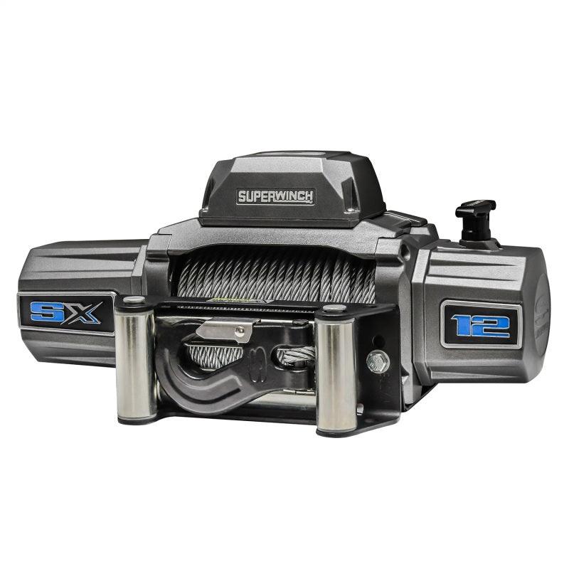 Superwinch 12000 LBS 12V DC 3/8in x 85ft Wire Rope SX 12000 Winch - Graphite - Corvette Realm