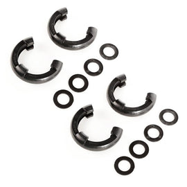 Rugged Ridge 3/4in Black D-Ring Isolator Kit - Corvette Realm