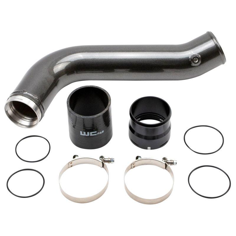 Wehrli 2020+ Chevrolet 6.6L L5P Duramax Passenger Side 3.5in Intercooler Pipe - WCFab Grey - Corvette Realm