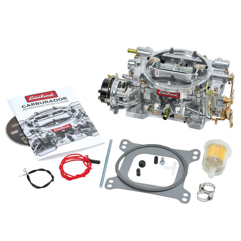 Edelbrock Carburetor Performer Series 4-Barrel 600 CFM Electric Choke Satin Finish - Corvette Realm