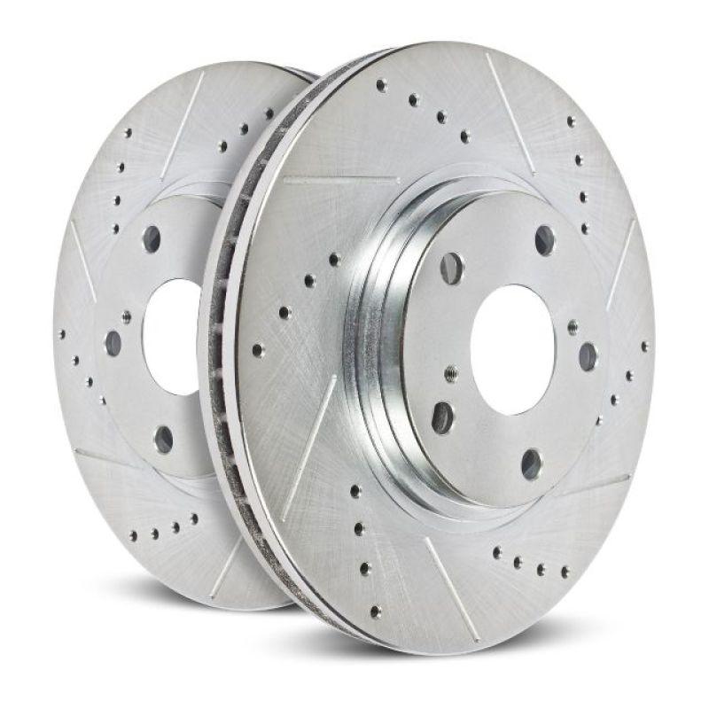 Power Stop 16-19 Cadillac CT6 Front Evolution Drilled & Slotted Rotors - Pair - Corvette Realm