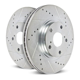 Power Stop 11-21 GMC Sierra 3500 HD Front Left Evolution Drilled & Slotted Rotor - Corvette Realm