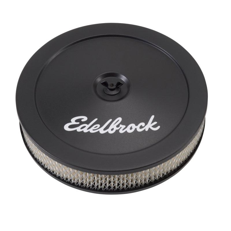 Edelbrock Air Cleaner Pro-Flo Series Round Steel Top Paper Element 10In Dia X 3 5In Black - Corvette Realm