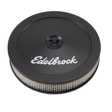 Load image into Gallery viewer, Edelbrock Air Cleaner Pro-Flo Series Round Steel Top Paper Element 10In Dia X 3 5In Black - Corvette Realm