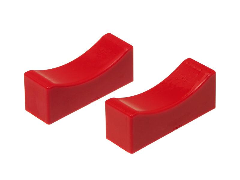 Prothane Universal Jack/Stand Pads (Fits 1.125 x 4.0 Heads) - Red - Corvette Realm