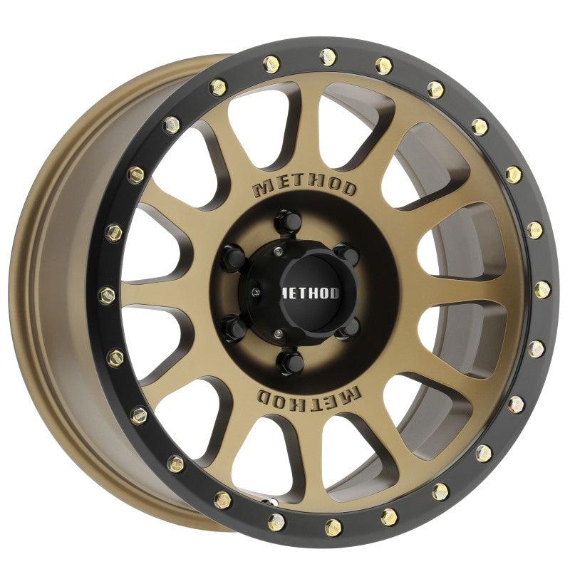Method MR305 NV 18x9 0mm Offset 6x5.5 108mm CB Method Bronze/Black Street Loc Wheel - Corvette Realm