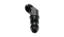 Load image into Gallery viewer, Vibrant -6AN Bulkhead Adapter 45 Degree Elbow Fitting - Anodized Black Only - Corvette Realm