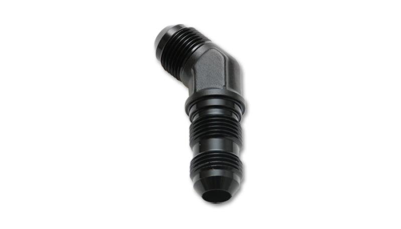 Vibrant -8AN Bulkhead Adapter 45 Degree Elbow Fitting - Anodized Black Only - Corvette Realm