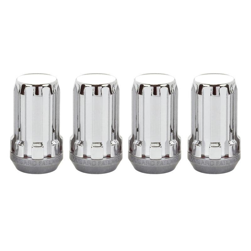 McGard SplineDrive Lug Nut (Cone Seat) M14X1.5 / 1.648in. Length (4-Pack) - Chrome (Req. Tool) - Corvette Realm