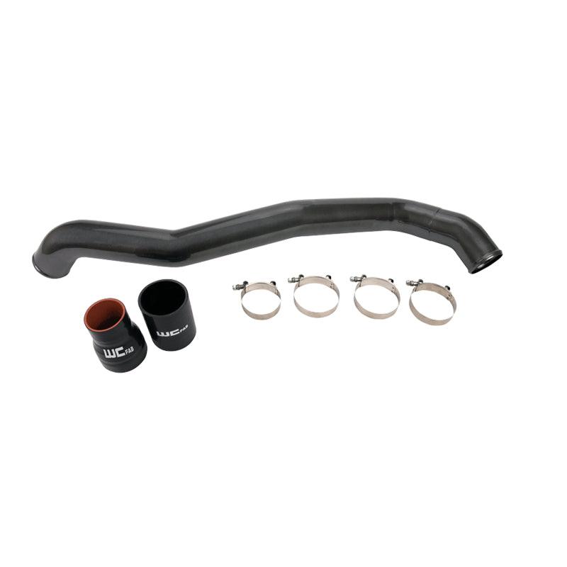 Wehrli 11-16 Chevrolet 6.6L LML Duramax Driver Side 3in Intercooler Pipe - WCFab Grey - Corvette Realm