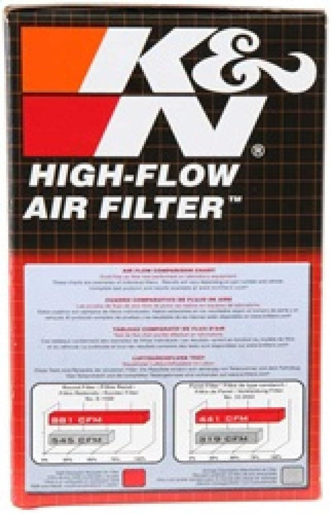 K&N Filter Universal Rubber Filter 2-9/16in Flange, 4-1/2in OD-B, 4-5/16in OD-T, 5 inch Height - Corvette Realm