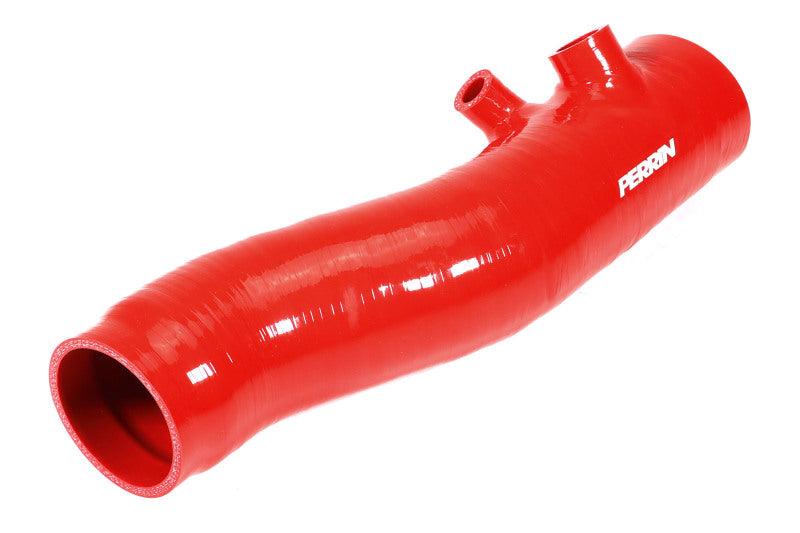 Perrin 2022+ Subaru WRX Red 3in Turbo Inlet Hose w/ Nozzle - Corvette Realm