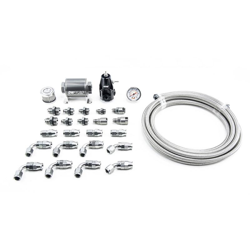 DeatschWerks 10-15 Chevy Camaro X2 Series Pump Module -6AN PTFE Plumbing Kit - Corvette Realm