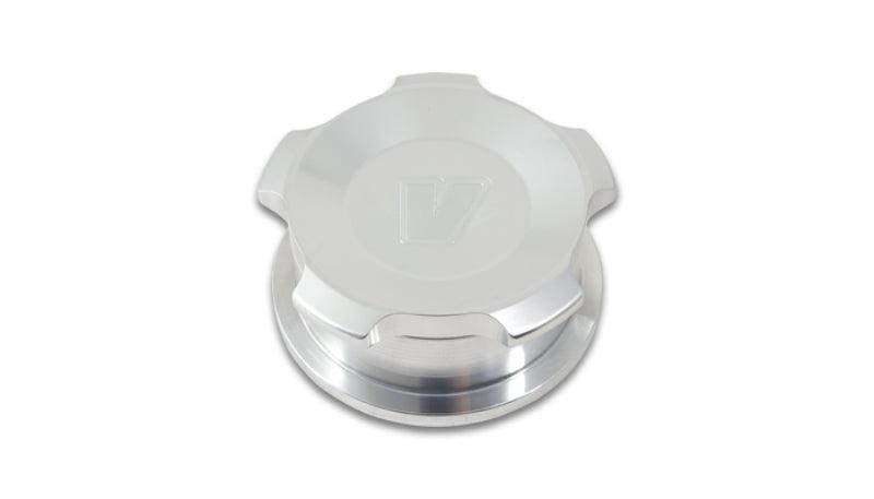 Vibrant 1.5in OD Aluminum Weld Bungs w/ Polished Aluminum Threaded Cap - Corvette Realm