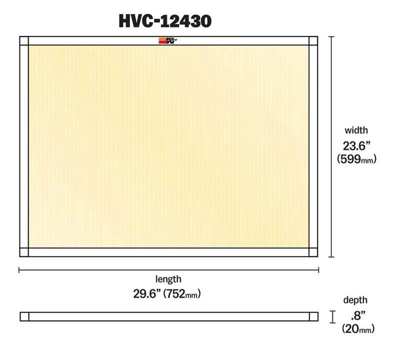 K&N HVAC Filter - 24 x 30 x 1 - Corvette Realm